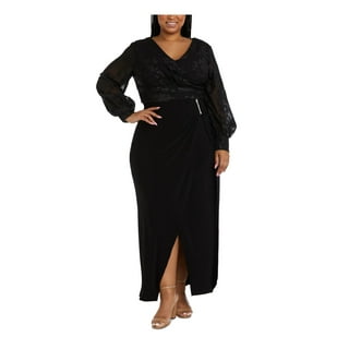 Nightway hot sale black dress