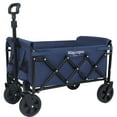 thumbnail image 1 of NIGSQJB Expandable Dual-Layer Utility Wagon with 100% Extra Space, Folding Grocery Cart for Shopping, Camping, Sports, Gardening, Fishing, Christmas Gifts Cart, Dark Blue, 1 of 11