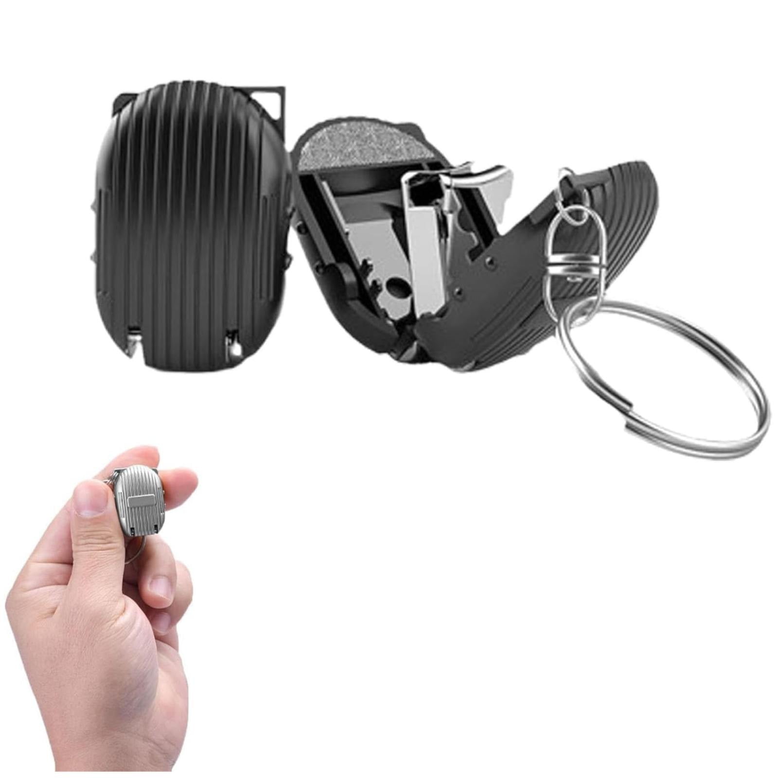 NIHOND German Mini Folding Portable Keychain Nail Clipper,Travel Nail