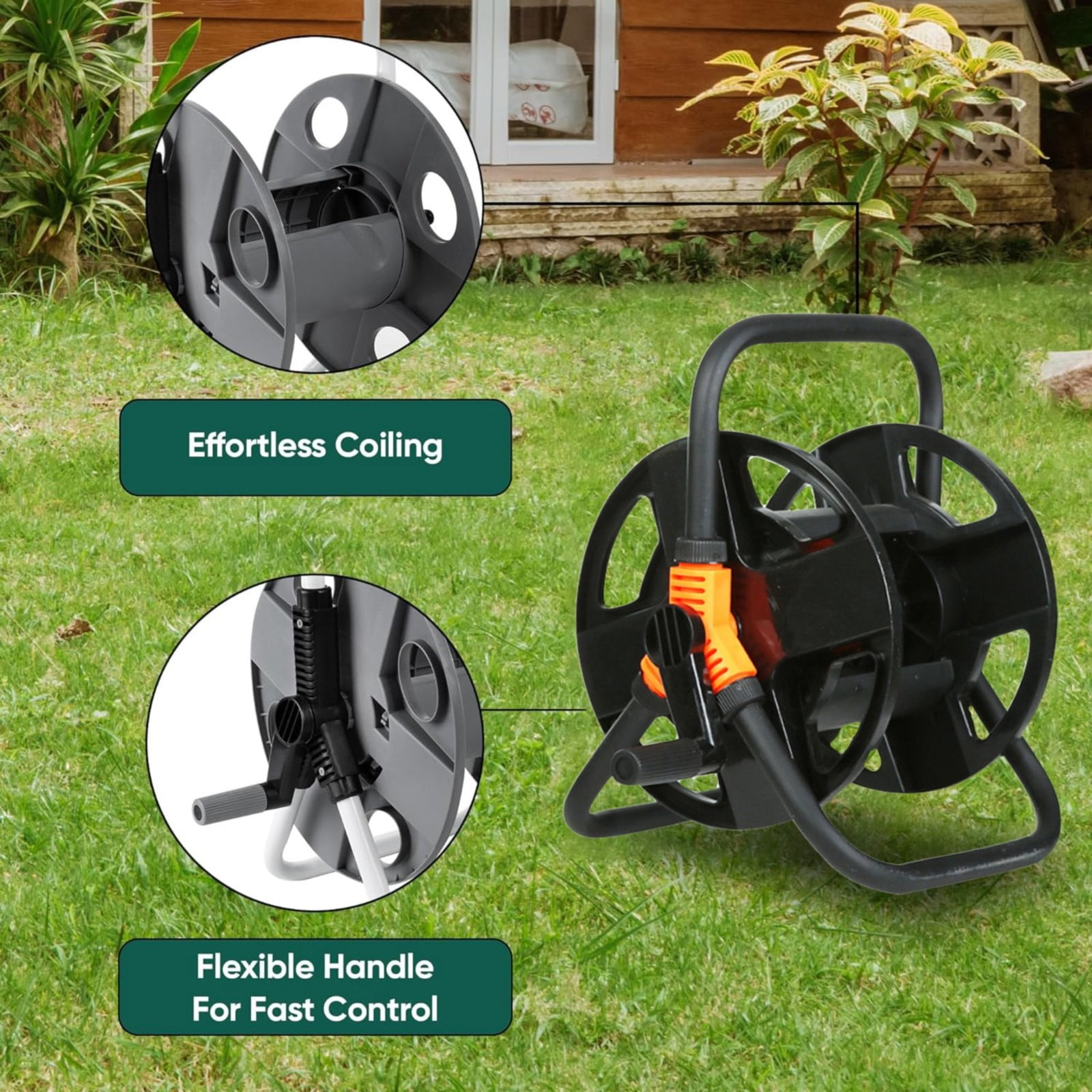 NIHOND Hose Reel Wrapping Watering Tool Car Wash Garden Equipment with