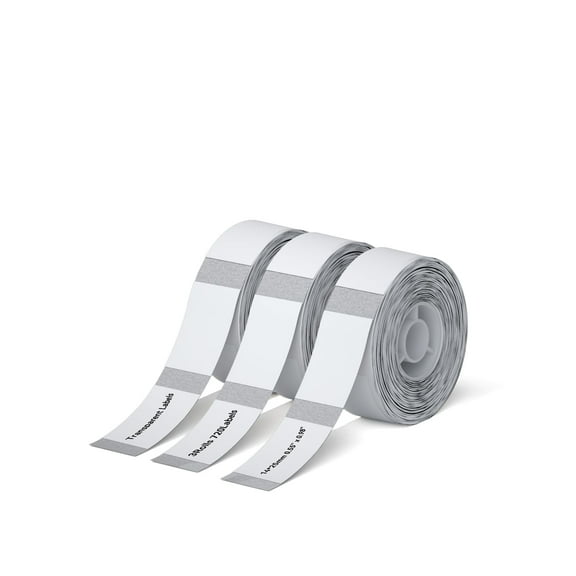 NIIMBOT 3 Rolls Labels for D11/D110/D101 Label Printer, Thermal Labels 0.55" x 0.98"(14x25mm) for DIY/Logo/Label/Barcode/Address Label/Stickers (Clear)