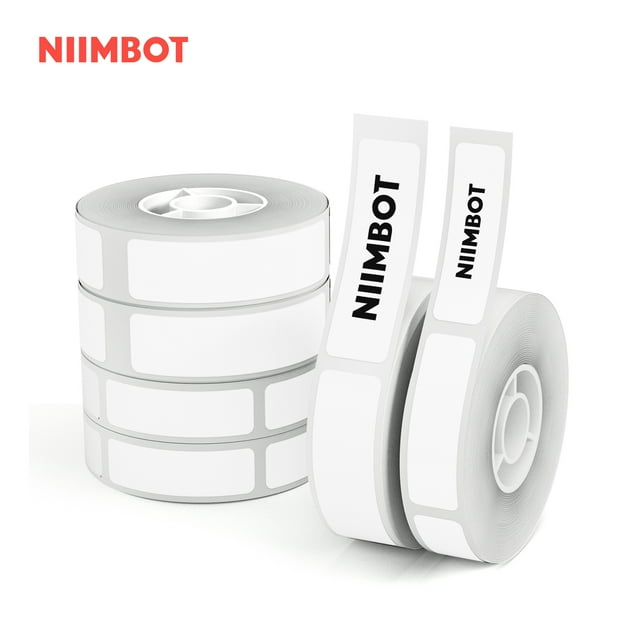 NIIMBOT Thermal Paper Printer Refill, 6 Rolls Label Maker Tape for D11