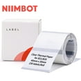 thumbnail image 1 of NIIMBOT B1/B21/B3S Round Printer Labels, 1.57" x 1.18", Clear, 230 Labels/Roll, 1 of 7