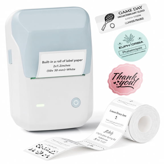 NIIMBOT B1 Portable Bluetooth Label Maker, Sky Blue