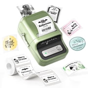 NIIMBOT B21 Label Maker Machine, 2 inches Barcode Label Printer Wireless Thermal Sticker Printer, 50x30mm Label-230Pcs Green