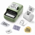 thumbnail image 1 of NIIMBOT B21 Label Maker Machine, 2 inches Barcode Label Printer Wireless Thermal Sticker Printer, 50x30mm Label-230Pcs (Green), 1 of 12