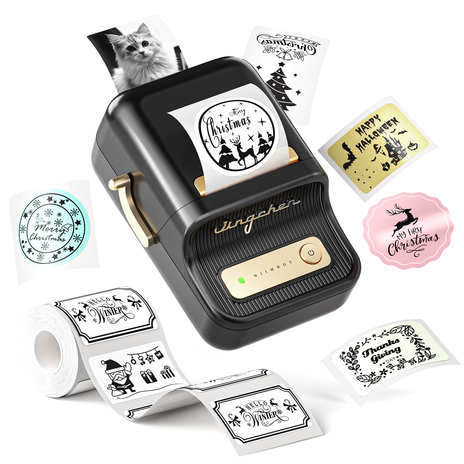 NIIMBOT B21 Label Maker Machine, 2 inches Label Printer Retro Wireless Thermal Sticker Printer (Black) NIIMBOT B21 Label Maker Machine, 2 inches Label Printer Retro Wireless Thermal Sticker Printer (Black)