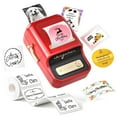 thumbnail image 1 of NIIMBOT B21 Label Maker Machine,Barcode Label Printer Retro Wireless Thermal Sticker Printer (Red), 1 of 11