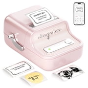 NIIMBOT B21 Label Maker Machine with Tape 2 Inch Inkless Sticker Printer Thermal Labeler for Price Address Label for Home Storage Office and Small Business,Pink