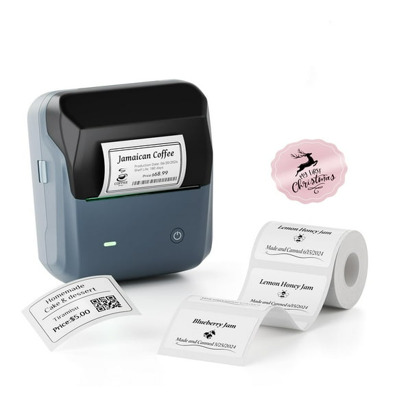 NIIMBOT B31 Label Maker Machine, 3 inches Barcode Label Printer Wireless Thermal Sticker Printer(Blue)