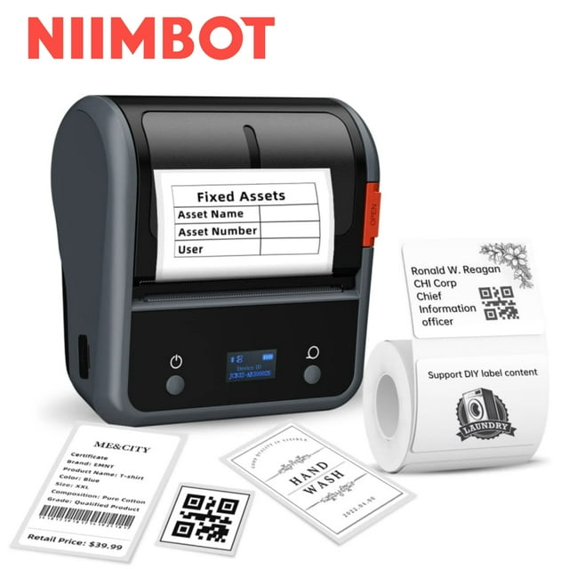 NIIMBOT B3S Label Maker with Tape, 3Inch Portable Bluetooth Thermal