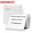 thumbnail image 1 of NIIMBOT B3S Labels, 2.36"x 2.76"(60x70mm) Thermal Sticker Label for B3S Label Maker, 1 Roll of 110 (White), 1 of 7