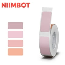 NIIMBOT D11/D110/D101/H1S Label Maker Tape Address Labels Name File Folder Waterproof Sticker Labels, 0.55" x 1.18"(14 x 30mm), 210 Labels/Roll, Four Pink
