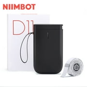 NIIMBOT D11 Label Maker Mini Bluetooth Wireless Label Printer Inkless Labeler Rechargeable（Black)