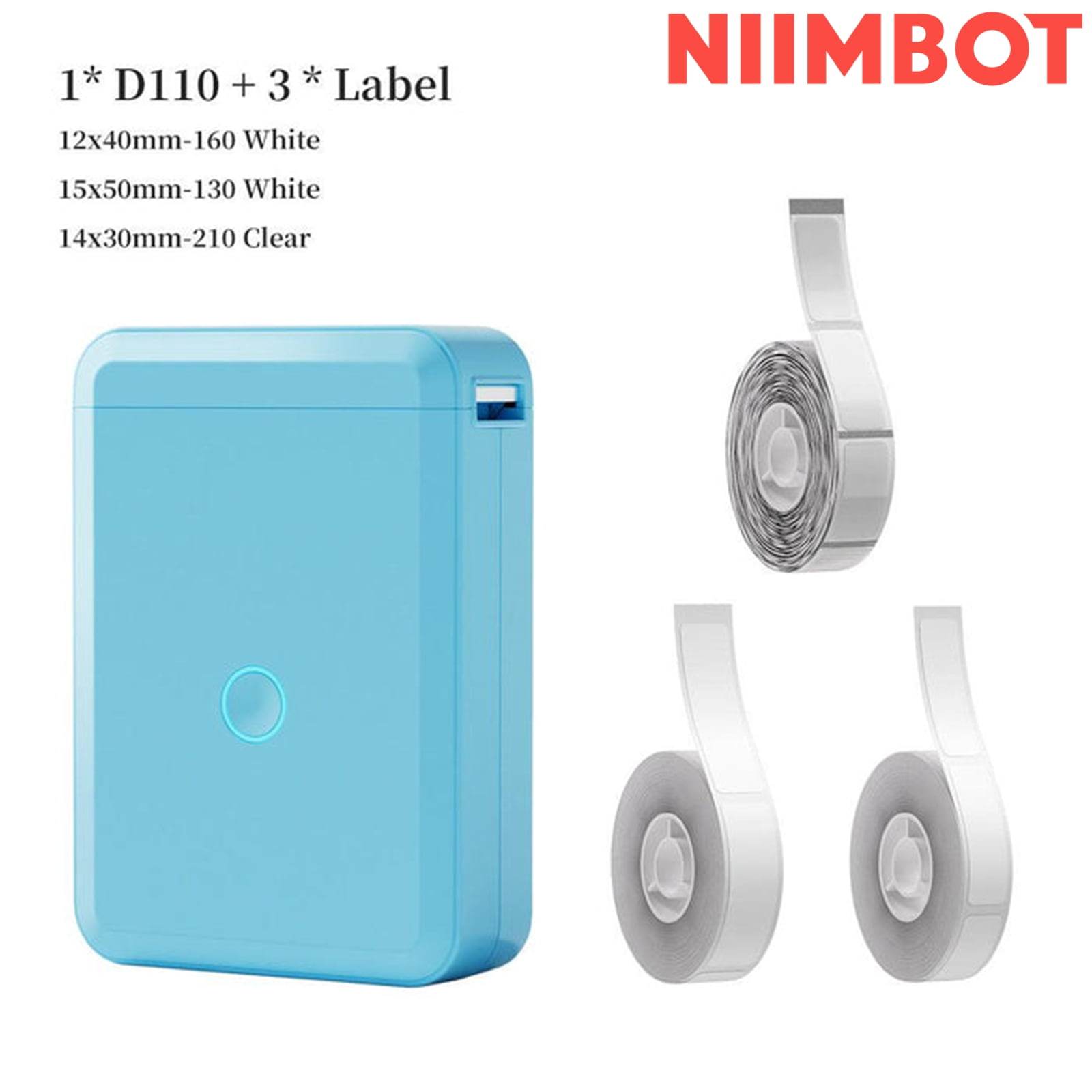 NIIMBOT D110 Label Maker Machine with Tape&Extra 3 Rolls Portable