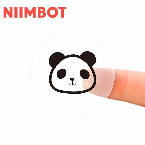 NIIMBOT Label Maker Tape Adapted For D11/D110/D101/H1S Labeling Tape Replacement,220 Sheets/Roll(ClearRound)