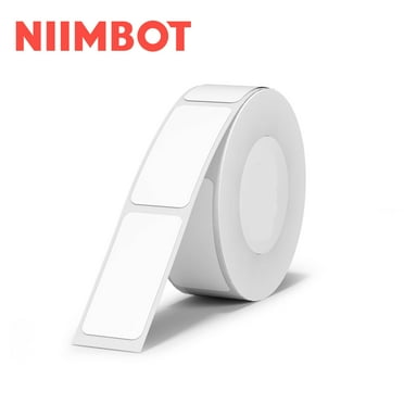 NIIMBOT Label Maker Tape White Label Print Paper Compatible for D11/D110/D101/H1S, Thermal Sticker Paper 0.55" x 1.57" Waterproof Labeling Tape Replacement 160 Labels/Roll (14x40mm)