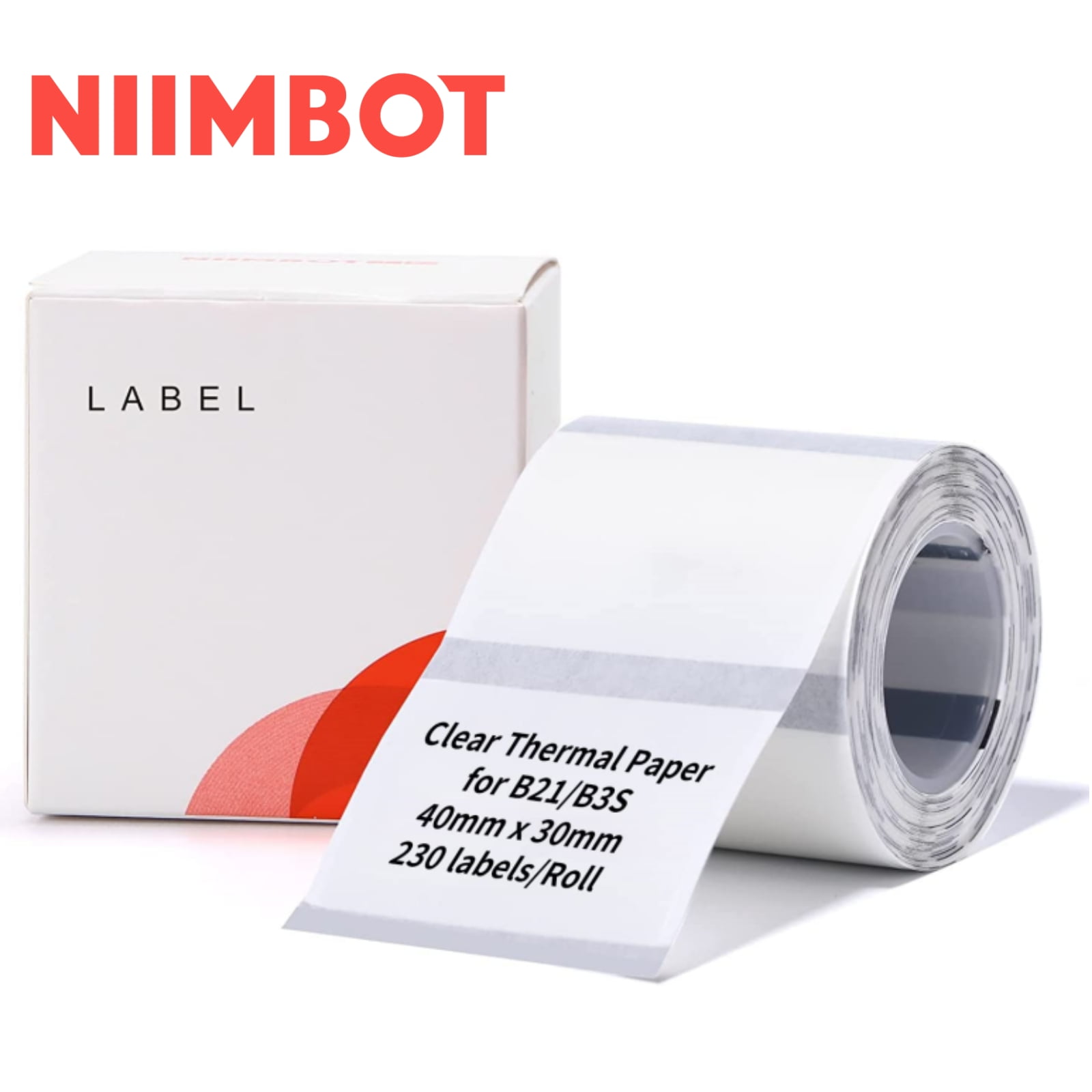 NIIMBOT Labels for B1/B21/B3S Label Printer, Thermal Labels 1.57x