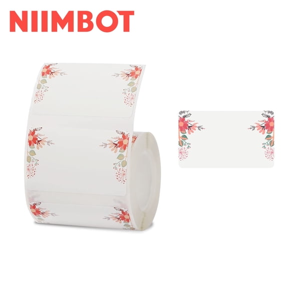 NIIMBOT Labels for B1/B21/B3S Label Printer, Thermal Labels 2"x 1.18"(50x30mm), 1 Roll of 230 Sticker Labels (Spring)