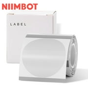 NIIMBOT Labels for B1/B21/B3S Label Printer, Thermal Labels 2"x 2"(50x50mm), 1 Roll of 150 Sticker Labels (Round Clear)
