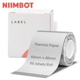 thumbnail image 1 of NIIMBOT B1/B21/B3S Printer Labels, 2" x 3.15", Clear, 95 Labels/Roll, 1 of 7