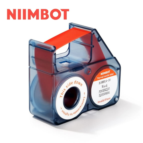 NIIMBOT N1 Replacement Labeling Ribbon Only for N1 Thermal Transfer Printer, up to 53 ft (Red)