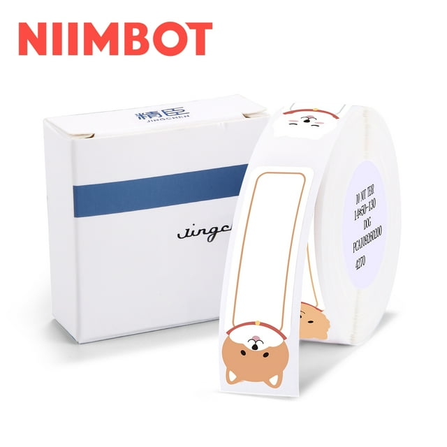 NIIMBOT Thermal Label Maker Stickers 0.55"×1.97" Replacement Label