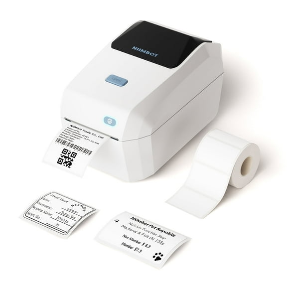 NIIMBOT Thermal Label Printer, 3" Bluetooth Label Printer for Business And Industry,Printing Pictures, Text, Barcodes, Support Bluetooth/USB/wifi(Whtie)