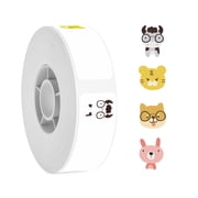 NIIMBOT Thermal Labels0.47" x 1.57" Printer Sticker Paper with Self-Adhesive for D11/D110/D101/H1/H1S Label Maker,1 Roll of 160 Animal