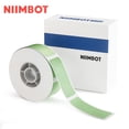 thumbnail image 1 of NIIMBOT D11/D110/D101/H1/H1S Round Printer Labels, 0.47" x 1.57", Green, 160 Labels/Roll, 1 of 7