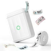 NIIMBOT Label Maker D110 Upgraded Mini Portable Label Printer Inkless Labeler Sticker Bluetooth Rechargeable Thermal Label Maker Machine with Tape(Green)
