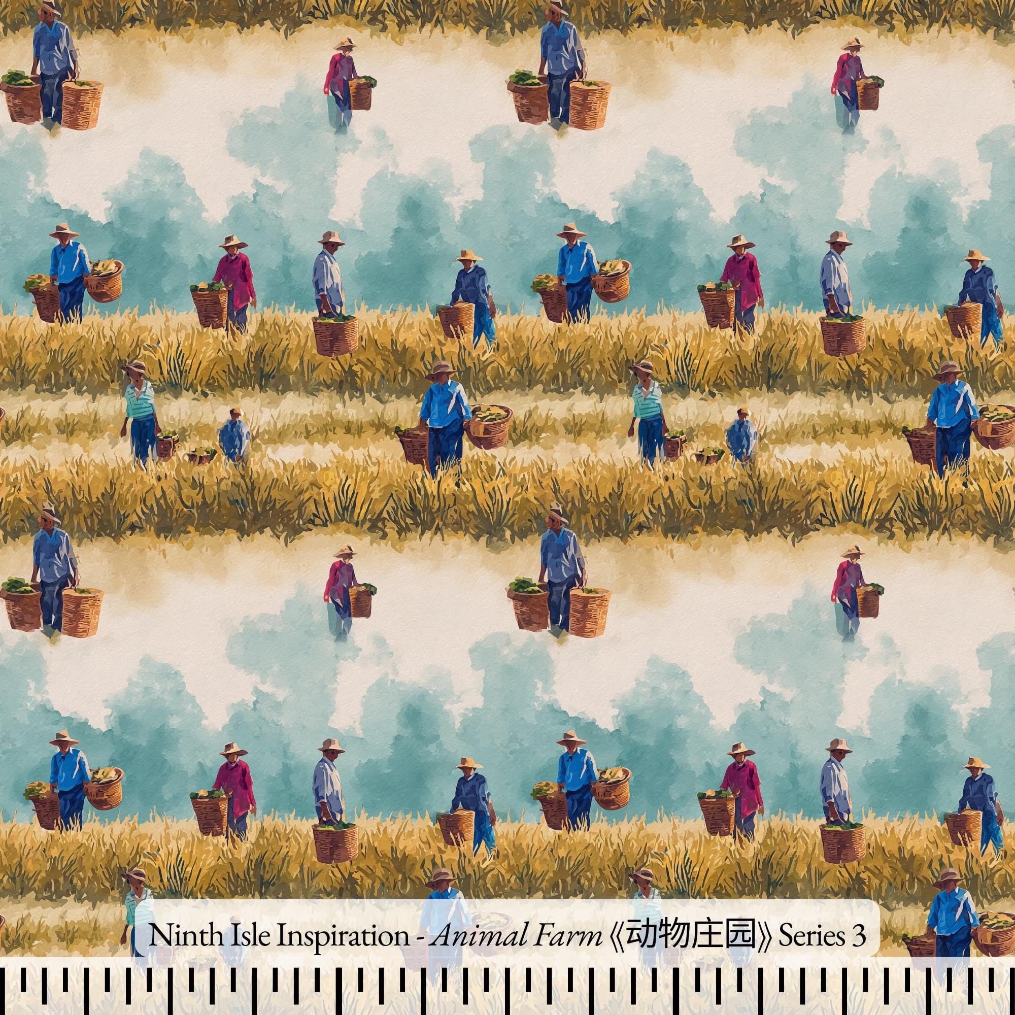 Ninth Isle Inspiration - Animal Farm Series - 100% Rayon Fabric By The ...