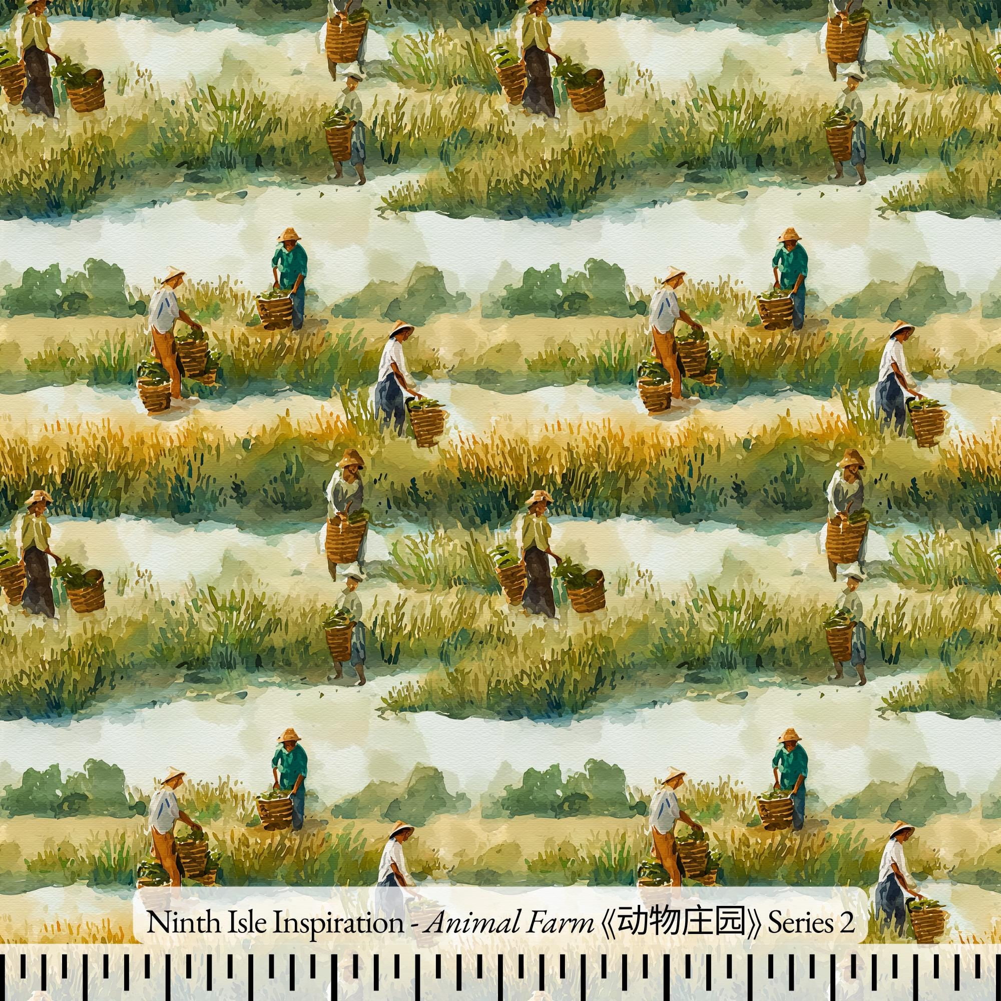 Ninth Isle Inspiration - Animal Farm Series - 100% Rayon Fabric By The ...