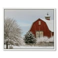 thumbnail image 1 of NIJIAN  Vintage Abstract Prints for Home Decor Red Snowy Barn Christmas on the Farm Wall Hanging Picture & Prints for Bedroom Dining Living Room Office Home Kitchen Decor, 1 of 4