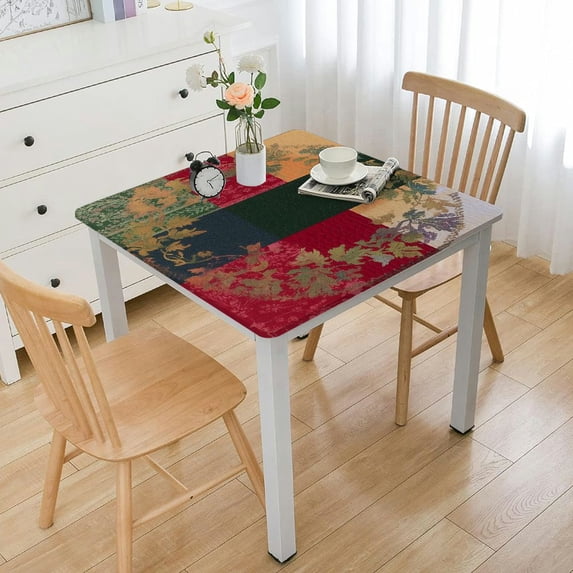 NIJIANKEHAN Holiday Legacy Dyed Square Table Cloth, Holiday, Winter, and Christmas Tablecloth (Holiday Legacy, Rectangular) 36"*36