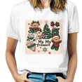 thumbnail image 1 of NIJIANKEHAN It's The Most Wonderful Time Christmas Shirts Women Santa Snowman Reindeer T-Shirts Xmas Graphic Tee Holiday Tops S, 1 of 3