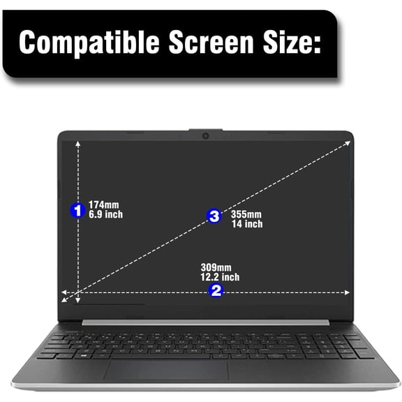 NIJUDA -14 Inch Laptop Screen Protector,Tempered Glass Protector for 14" HP/Dell/ASUS/Samsung/Lenovo/Acer etc 14" 16:9 (1366768) Aspect Ratio Laptops,Ultra Clear & 9H Hardness & Anti Scratch