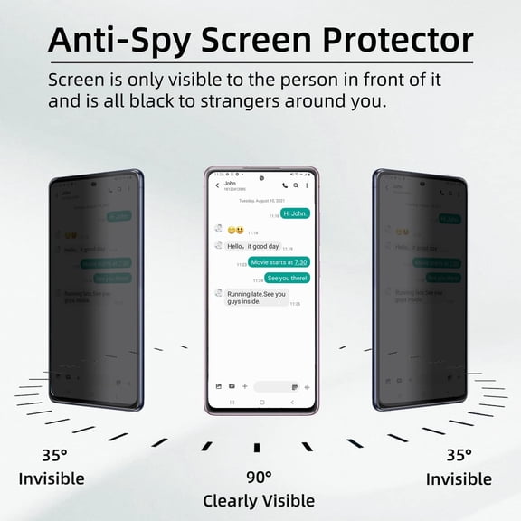 NIJUDA -2+1 Pack Designed for Samsung Galaxy Note 20 Privacy Screen ProtectorSupport Fingerprint Unlock 9H Tempered Glass,AntiSpy Film Compatible with Samsung Galaxy Note20 5G