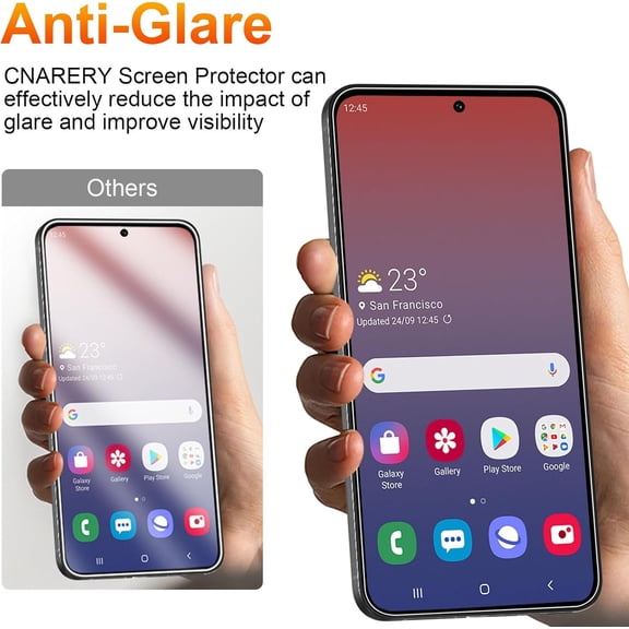 NIJUDA -[2 Pack Matte Screen Protector for Samsung Galaxy S25 Ultra, Anti-Glare Anti-Reflection and Anti-Fingerprint, 9H Tempered Glass Film, Smooth Touch