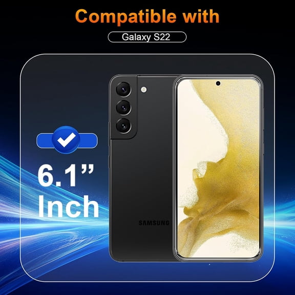 NIJUDA -[2 Pack Matte Screen Protector for Samsung Galaxy S22, Anti-Glare Anti-Reflection and Anti-Fingerprint, 9H Tempered Glass Film, Smooth Touch
