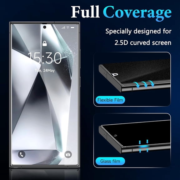 NIJUDA -2 Pack for Samsung Galaxy S24 Ultra Matte Privacy Screen Protector [100% Support Fingerprint Unlock], Anti-Spy Anti-Glare Anti-Scratch Sensitive Touch Full Adhesive Durable Flexible Film