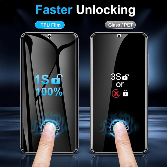 NIJUDA -2 Pack for Samsung Galaxy S26 Privacy Screen Protector [Like Original Fingerprint Unlock], Anti-Spy Private S26 Film [Not Glass], Case Friendly, Scratch-Resistant, Sensitive Touch