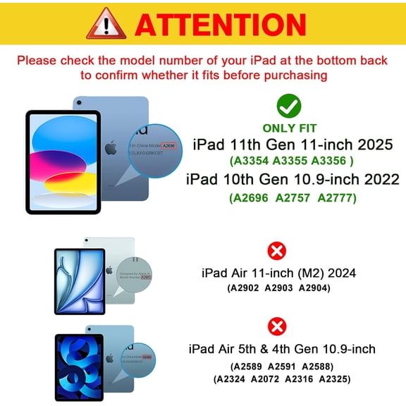 NIJUDA -2 Pack Tempered Paper Screen Protector for iPad (A16) 11th 2025 / iPad 10th Generation with 3 Pack Camera Lens Protector, Feel Like Paper Glass for iPad 11/10 Gen