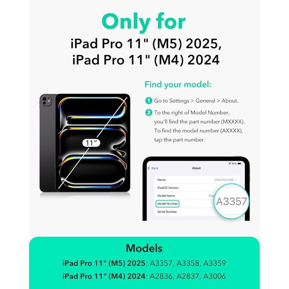 NIJUDA -[2 Packs] Anti Blue Light Screen Protector for iPad Pro 11 Inch M5 2025/ M4 2024  9H Hardness Tempered Glass, HD Clarity, Eye Protection, Scratch Resistant, Bubble-free