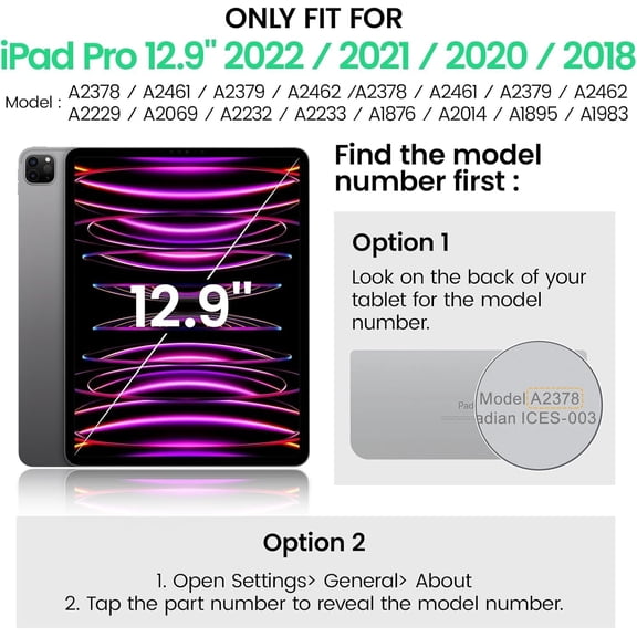 NIJUDA -[2 Packs] Anti Blue Light Screen Protector for iPad Pro 12.9 Inch 2022/2021/ 2020/2018  9H Hardness Tempered Glass, HD Clarity, Eye Protection, Scratch Resistant, Bubble-free