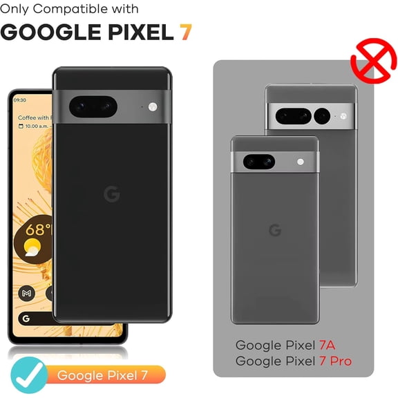NIJUDA -3 Pack for Google Pixel 7 Screen Protector Tempered Glass 9H 5G Bubble Free Fingerprint Unlock Compatible Case Friendly Anti Scratch Durable with Alignment Tool