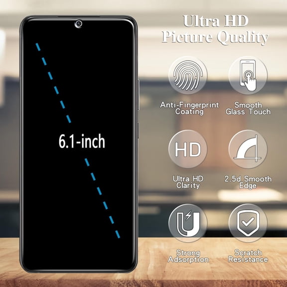 NIJUDA -[3-Pack Privacy Screen Protector for Samsung Galaxy S22, Anti-Spy Tempered Glass Film, 9H Hardness, Easy Installation, Bubble Free