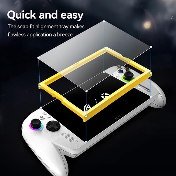 NIJUDA -3-Pack anti-glare Etched Screen Protector for ASUS ROG Xbox Ally/ROG Xbox Ally X Handheld 2025Matte Anti Glare Tempered Glass with Alignment Frame Anti-Scratch Full Coverage Guard