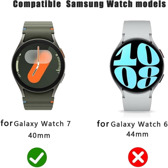 NIJUDA -4 Pack Anti-Scratch Film for Samsung Galaxy Watch 7 40mm Screen Protector, Full Protective 9H Hardness Tempered Glass Fit for Samsung Galaxy Watch 7, 6, 5, 4 (40mm) Smartwatch