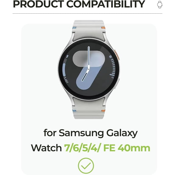 NIJUDA -4 Pack Screen Protector for Samsung Galaxy Watch 7/6/5/4/FE 40mm Smartwatch, 9H Hardness Tempered Glass Screen Cover, Anti-Scratch Bubble-Free, Ultra-Clear Protection Film, Easy Installation